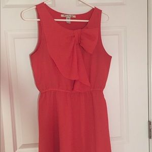 Salmon colored dress